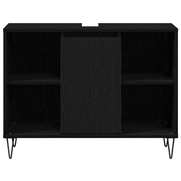 Maison Exclusive - Badeværelsesskab Sort 80 x 33 x 60 cm Ingeniørtræ Svart