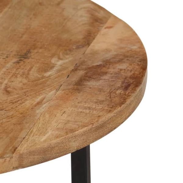 Maison Exclusive - Soffbord 54x54x35 cm av solid mangoträ och järn