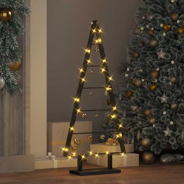 Maison Exclusive - Juletræ i sort metal 90 cm stål