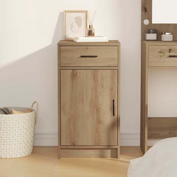 Buffet - EKSKLUSIVT HUS - 40 x 40.5 x 75 cm - Ingeniørtræ - Brun - Leveres samlet