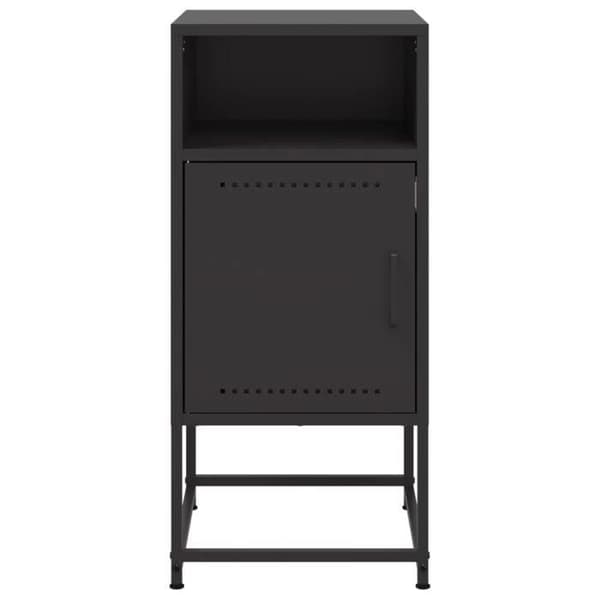 Maison Exclusive - Natborde 2 stk sort 36x39x78 cm stål