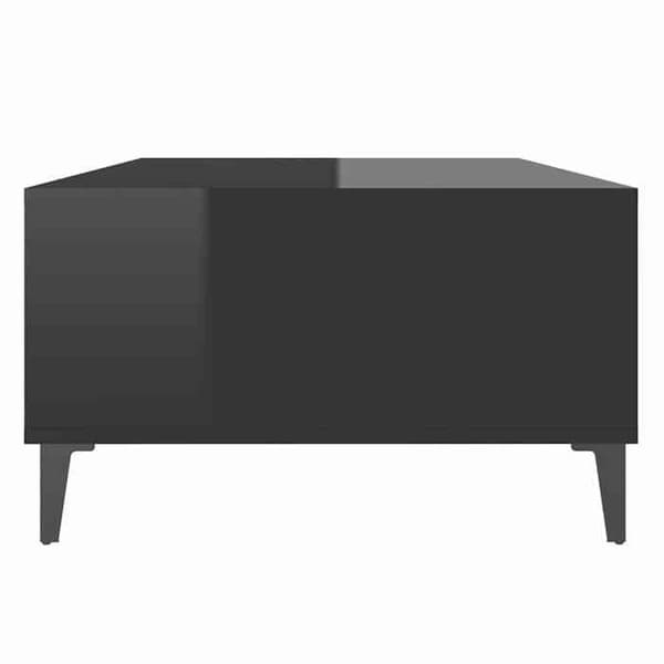 Maison Exclusive - Sort blank sofabord 103,5x60x35 cm ingeniørtræ