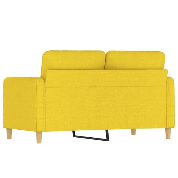 Maison Exclusive - Vaaleankeltainen 2-paikkainen sohva 120 cm Kangas