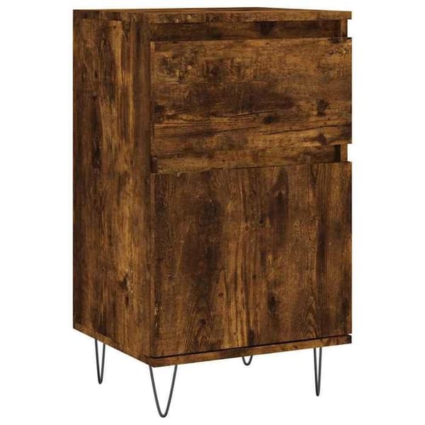 Maison Exclusive - Buffé i rökig ek 40x35x70 cm ingenjörsträ
