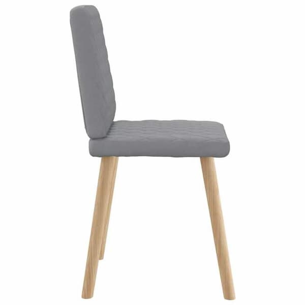 Maison Exclusive - Matstolar set om 6 ljusgrå tyg