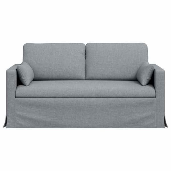 Maison Exclusive - Soffa 2 platser Ljusgrå 158 x 78 x 80 cm tyg