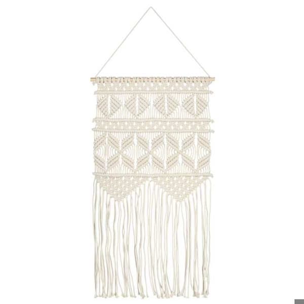 Maison Exclusive - Makramee-seinäkoukku 40x80 cm Puuvilla