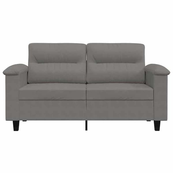Maison Exclusive - Soffa 2-sits Grå mörk 120 cm Mikrofiber