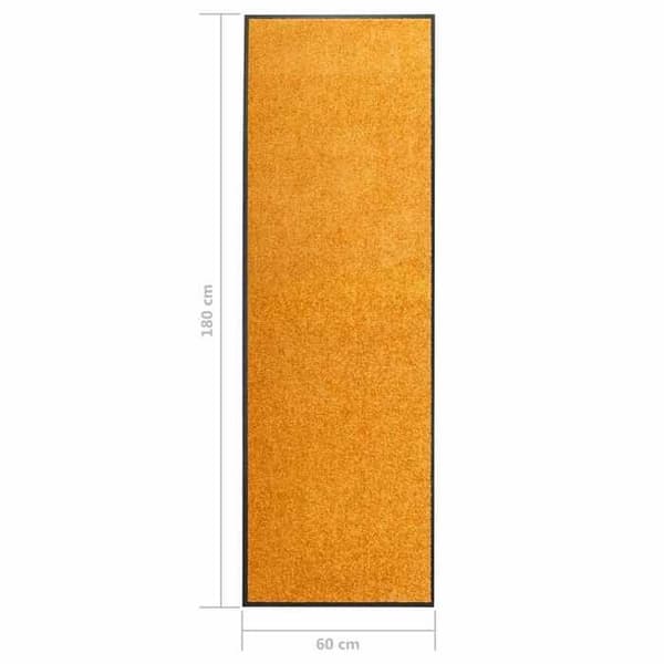 Maison Exclusive - Vaskbar dørmåtte Orange 60x180 cm Apelsin
