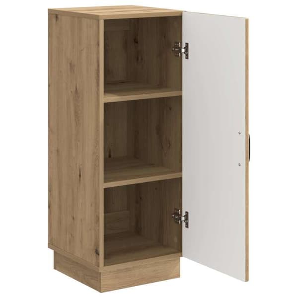 Buffet - EKSKLUSIVT HUS - 33 x 34,5 x 87 cm - Eg look - Spånplader - Rummelig opbevaring Ek