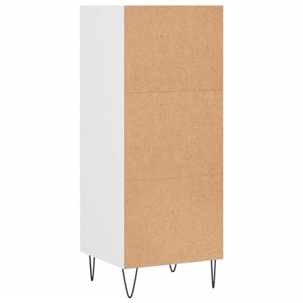 Maison Exclusive - Hvidt buffet 34,5x32,5x90 cm ingeniørtræ