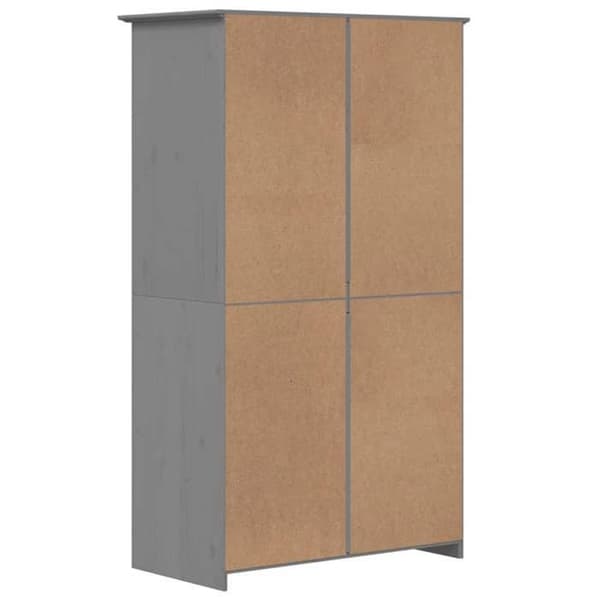 Maison Exclusive - Garde-robe BODO grå 99x53,5x173 cm massiv furu