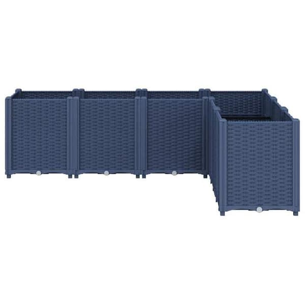 Maison Exclusive - Blågrå kruka 160x120x53 cm PP