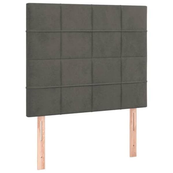 Maison Exclusive - Parvisänky ja tummanharmaa patja 90x200 cm sametti