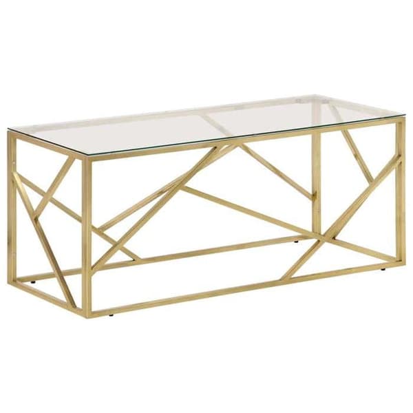 Maison Exclusive - Bord i forkromet rustfrit stål og hærdet glas