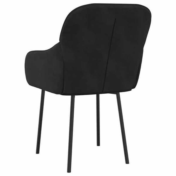 Maison Exclusive - Ruokatuolit 2 kpl Musta Sametti