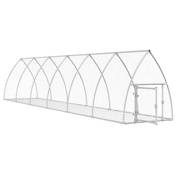 Maison Exclusive - Silverfärgad klapp 105x600x120 cm galvaniserat stål