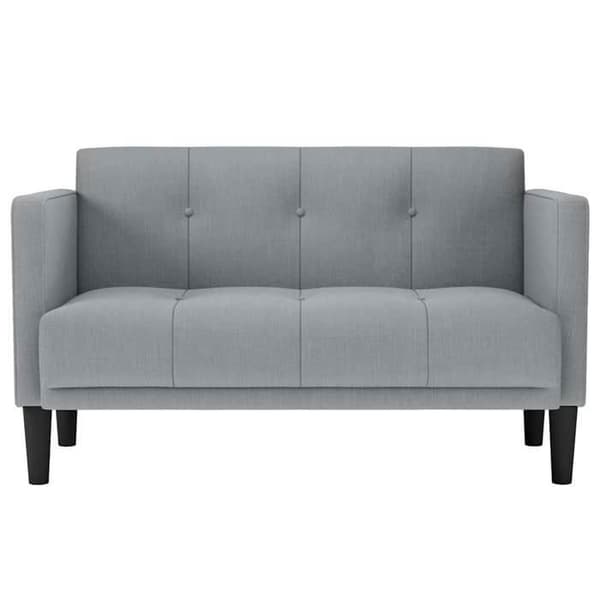 Kaksiistuttava sohva - MAISON EXCLUSIVE - 111 cm - Vaaleanharmaa - Polyesterikangas - Istuin vaahtomuovia ja jousia Ljusgrått
