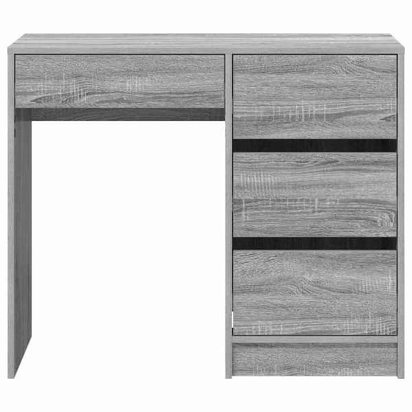Maison Exclusive - Grå Sonoma Ingenjörsträ Skrivbord 90 x 37,5 x 75 cm