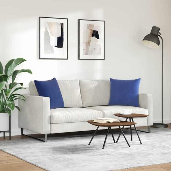 Maison Exclusive - Soffkuddar 2 st Blå polis 50 x 50 cm Blå polis