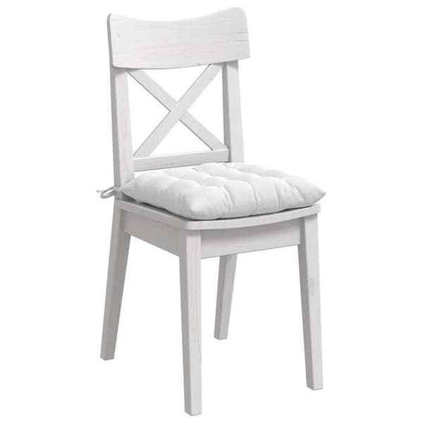 Sittkudde - EXKLUSIV HEM - 4 delar - 40 x 40 x 6 cm - Vit - Polyesterfyllning Vit
