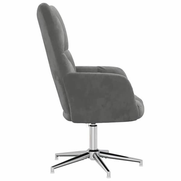 Maison Exclusive - Mörkgrå Velour Relaxstol