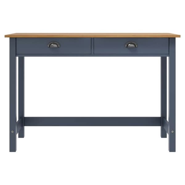 Maison Exclusive - Hill Range konsolipöytä 2 laatikolla Harmaa 110x45x74 cm Mänty Grå