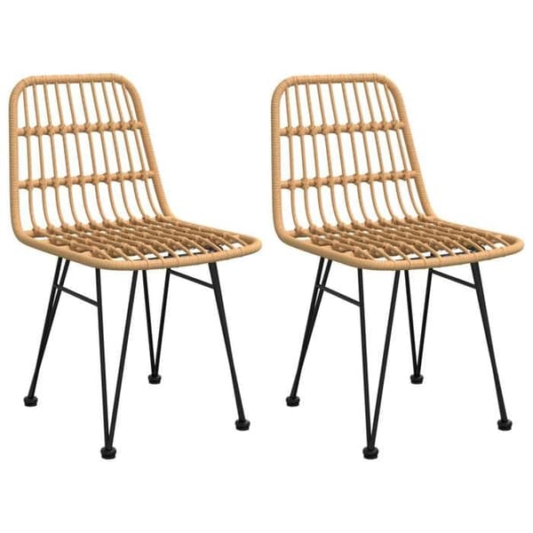 Maison Exclusive - Trädgårdsset 3 delar i flätad resin