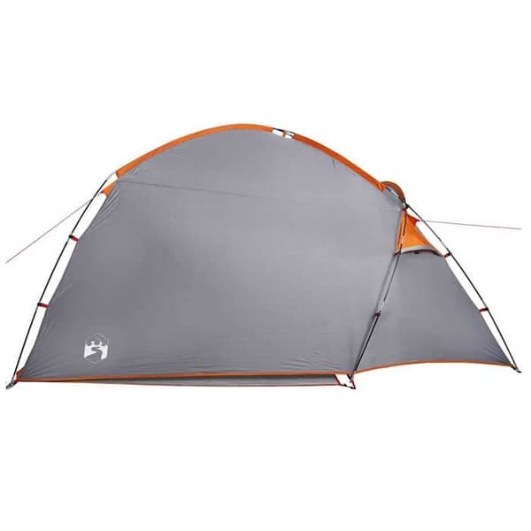 Maison Exclusive - 2 hengen harmaa ja oranssi taffeta-teltta