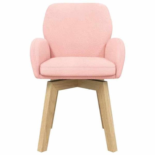 Matsalsstolar - EXKLUSIVT HEM - Snurrande Bouclé - Set om 4 - Rosa - 360° snurrande bas Ros