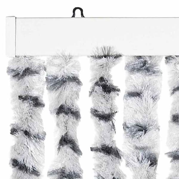 Maison Exclusive - Lys grå og mørkegrå myggenet 100x220 cm Chenille