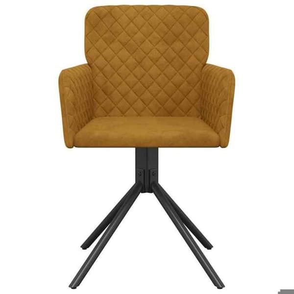 Maison Exclusive - Spisebordsstole med drejefunktion sæt af 2 Brun Velour