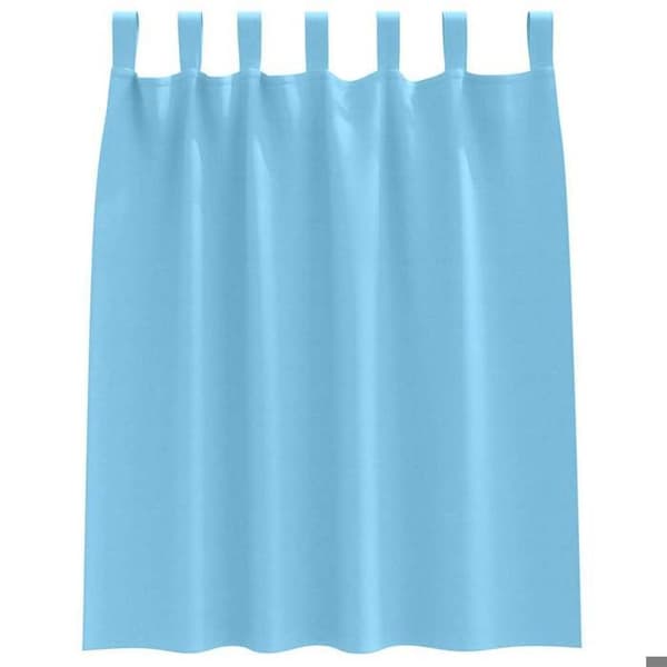 Maison Exclusive - Mørklægningsgardiner med ringe 2 stk Lys blå 140 x 140 cm