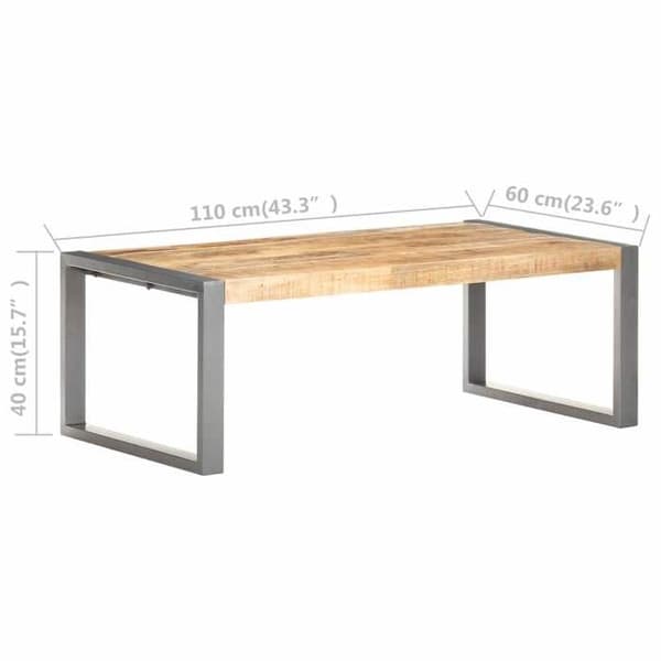 Maison Exclusive - Soffbord 110x60x40 cm Rå mangoträ
