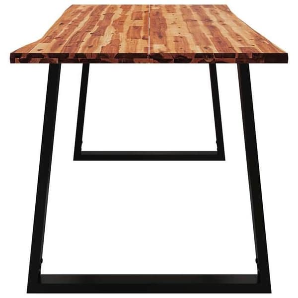 Maison Exclusive - Spisebord 160x80x75 cm i solid akacietræ med skarpe kanter