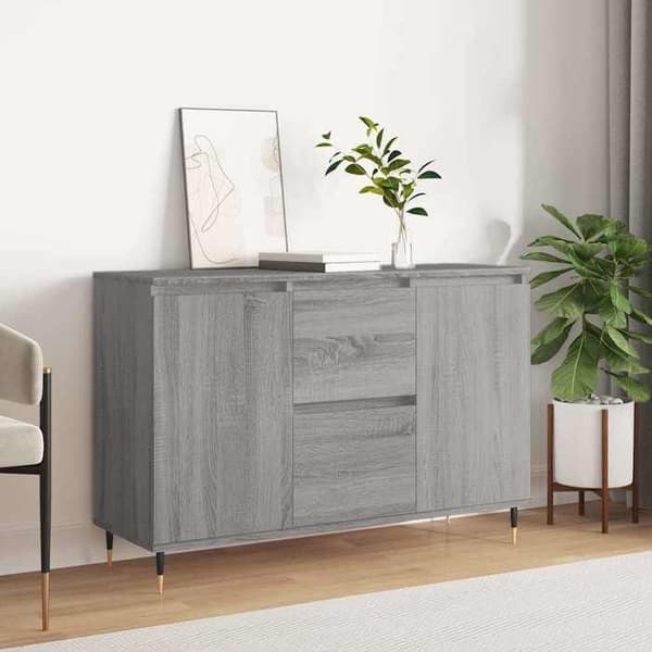 Maison Exclusive - Sonoma harmaa buffet 101,5x35x70 cm insinööripuusta Sonoma grå