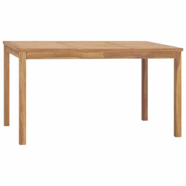 Maison Exclusive - Puutarhapöytä 140x80x77 cm Kestävä teak-puu