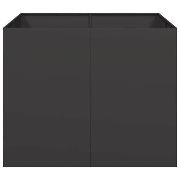 Maison Exclusive - Svart kruka 100x100x80 cm stål