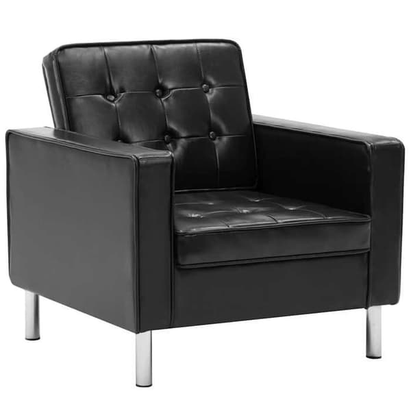Maison Exclusive - Sort Stol 75x70x75 cm Syntetisk Læder Svart