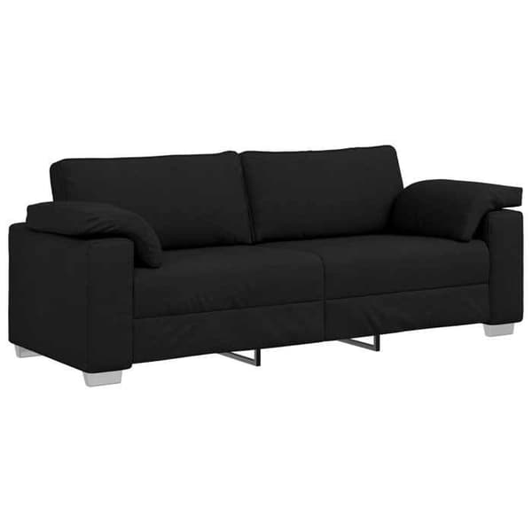 Maison Exclusive - Soffa 3 delar Svart tyg Svart