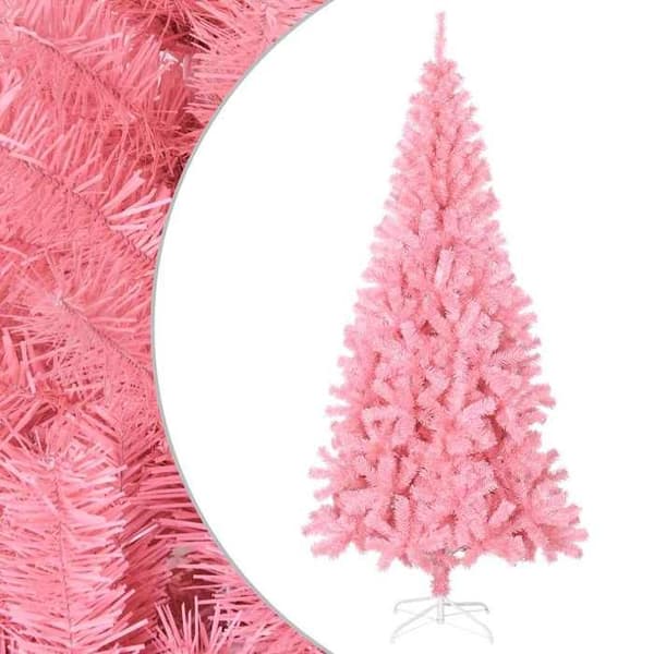 Kunstigt juletræ - EKSKLUSIV HUS - 180 cm - Rosa - PVC - Stålfødder Ros