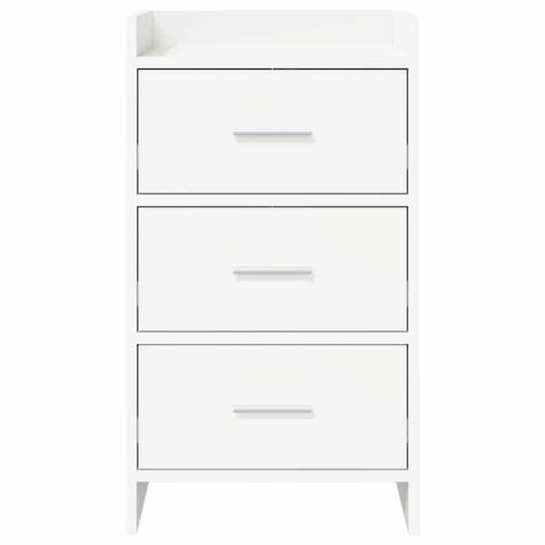Maison Exclusive - Natborde Hvid 40 x 36 x 70 cm Ingeniørtræ Vit