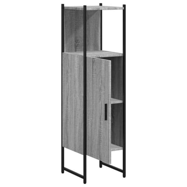 Maison Exclusive - Sonoma harmaa kylpyhuonekaappi 33x33x120,5 cm