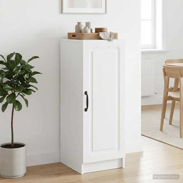 Maison Exclusive - Buffet Hvid 33 x 34,5 x 87 cm Ingeniørtræ Vit