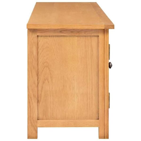 Maison Exclusive - TV-møbel 110x35x44 cm i massiv egetræ