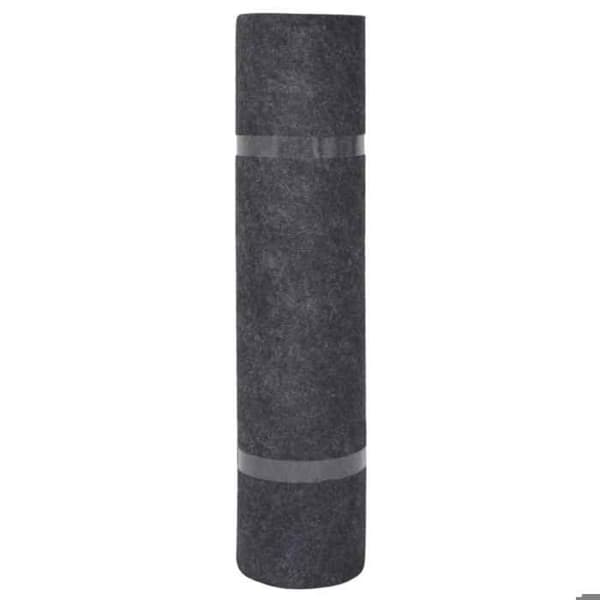 Dørmåtter - MAISON EXCLUSIVE - Stribet tekstur - Antracit - Polyester - 1,2 x 15 m antracit