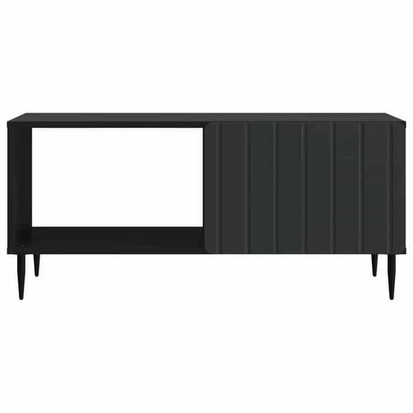 Maison Exclusive - Sort sofabord 90 x 50 x 40 cm Ingeniørtræ