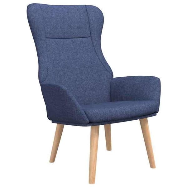Maison Exclusive - Avkopplingsstol Blå Tyg