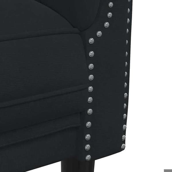 Maison Exclusive - 2-delars soffa i svart sammet Svart