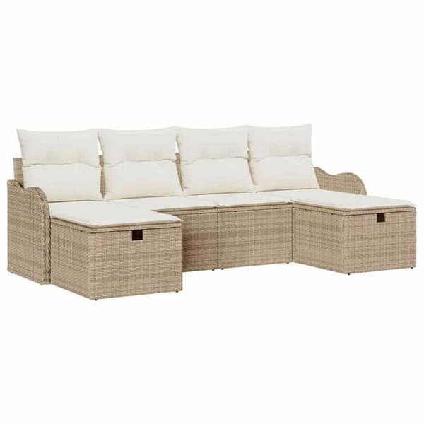 Maison Exclusive - 6-delt have-sofa sæt Beige polyrotin beige
